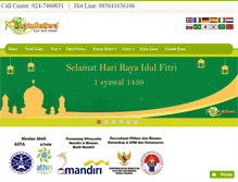 Tablet Screenshot of khatulistiwatravel.com